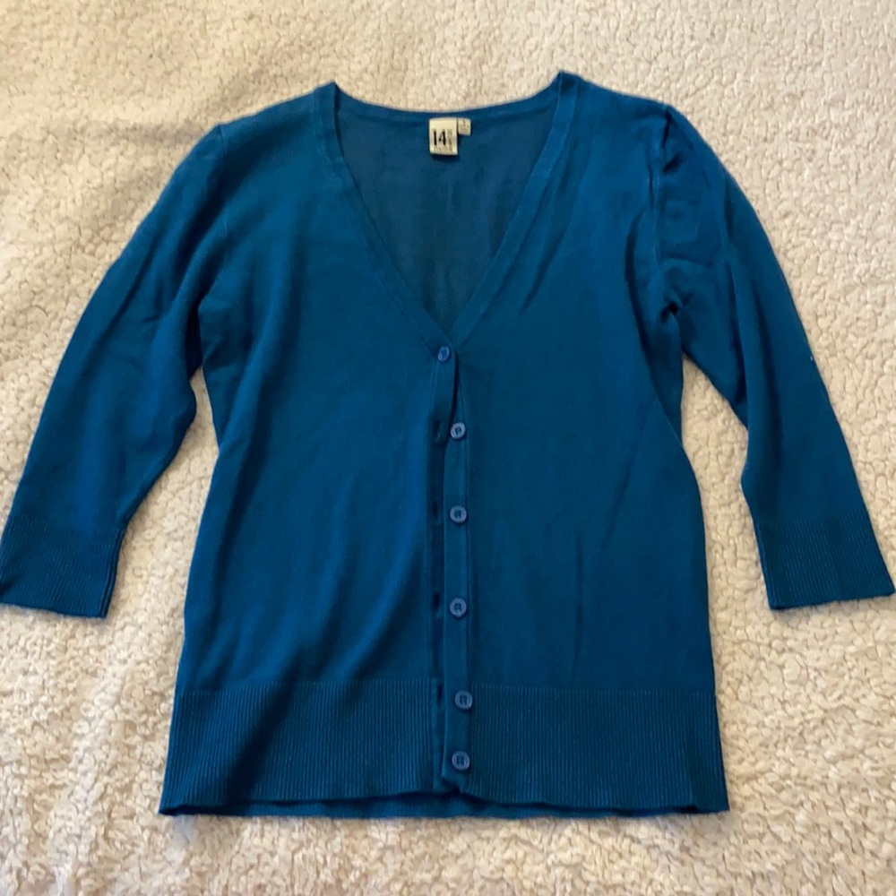 Turquoise cardigan ✨LAST CHANCE
